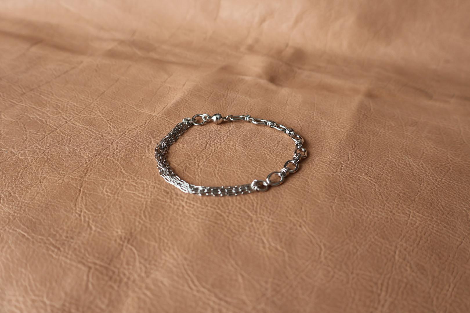 チェーンブレスレット　　No.56   　 shooting ring